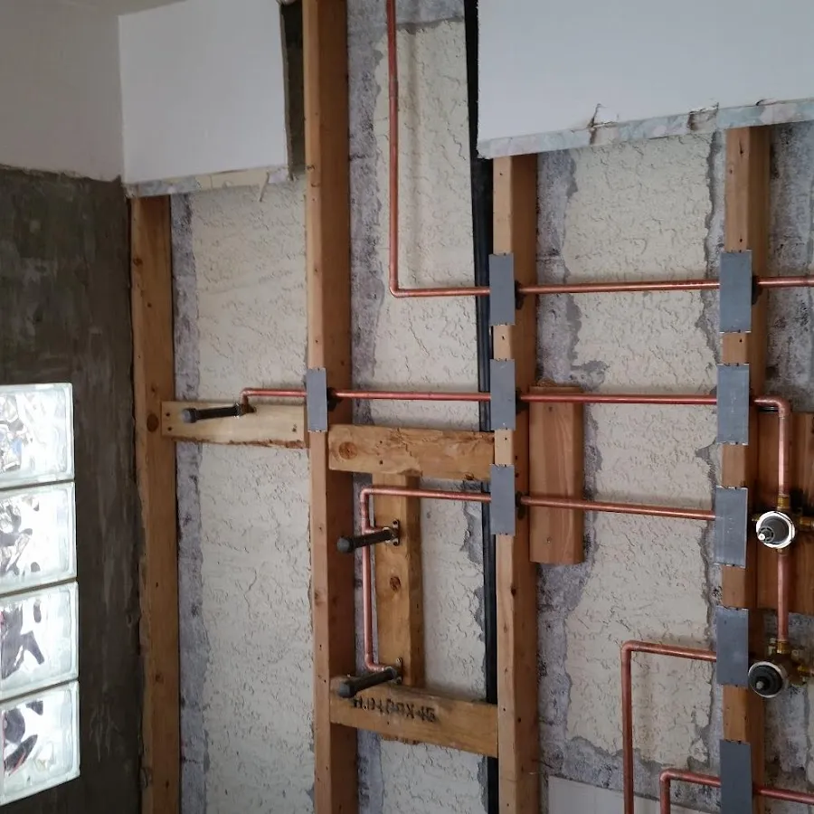 Copper pipe installation for Repiping in South Monrovia Island
